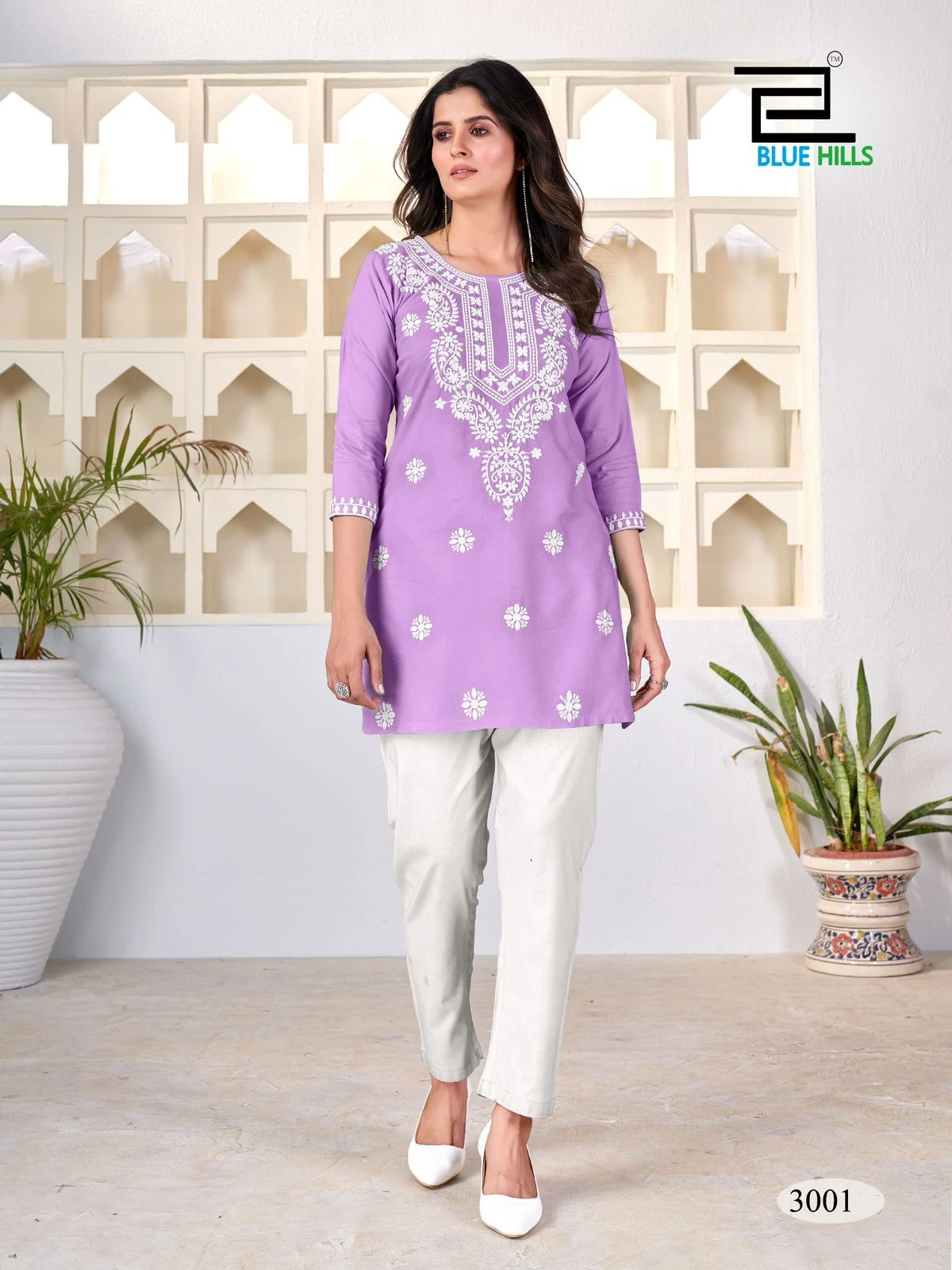 Blue Hills Amelia Vol 3 14 Kg Rayon Wholesale Fancy Kurtis Catalog — Wholesale Kurtis, Blue Hills wholesale from Surat - Gallery Image 3
